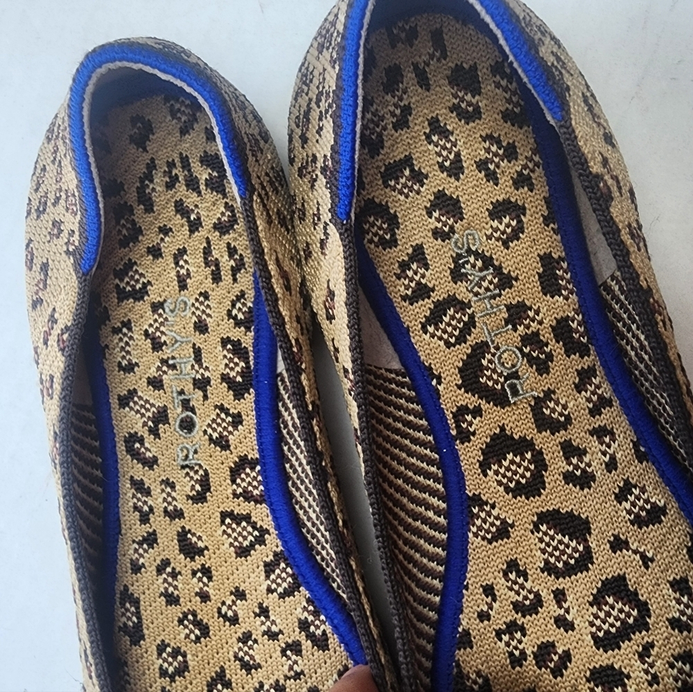 Rothy's | Leopard Rount Toe Flats, size 10 - Picture 10 of 11